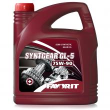 Масло трансмиссионное полусинтетическое Favorit Syntgear GL-5 SAE 75W-90 API GL-5 4 литра